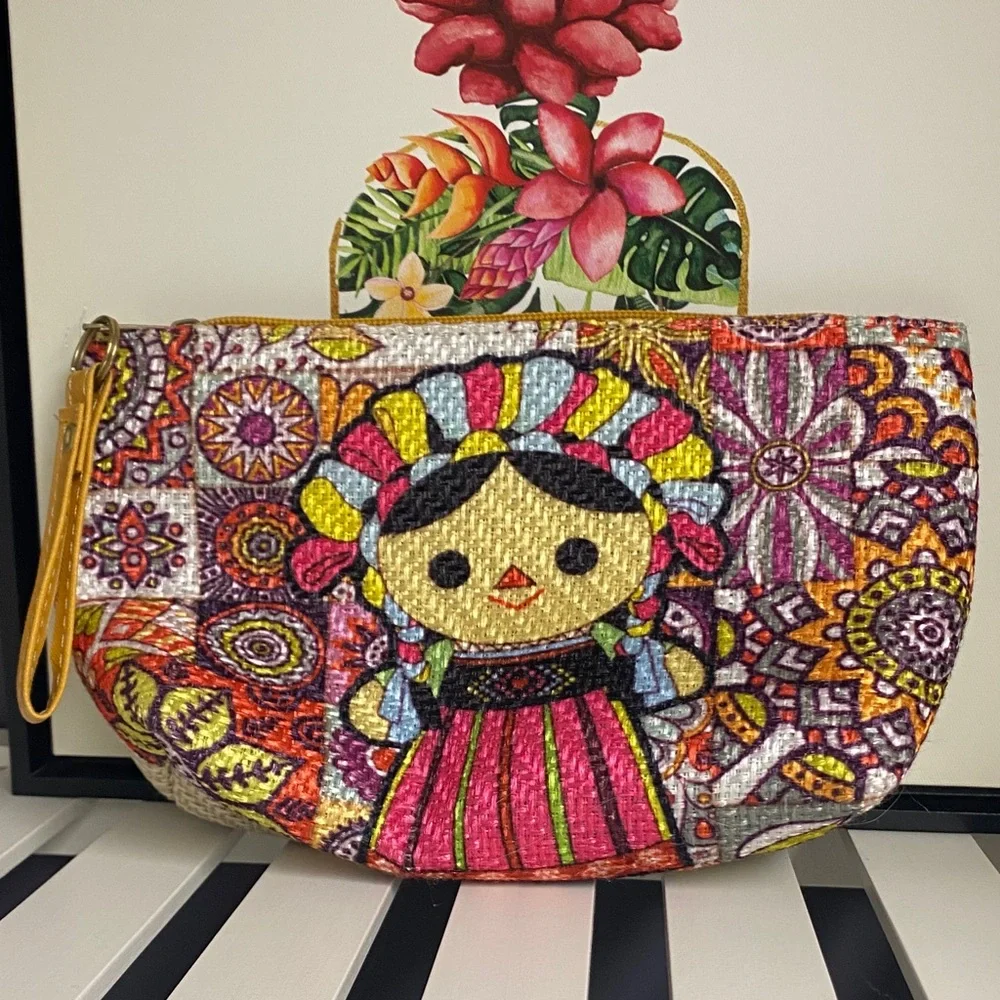 Colorful Patterned‎ Women's Clutch or makeup bag